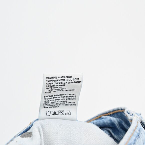 REVICE Jeans Womens Size 27 Color Block Patchwork Distressed High Rise Taper USA - Picture 9 of 12